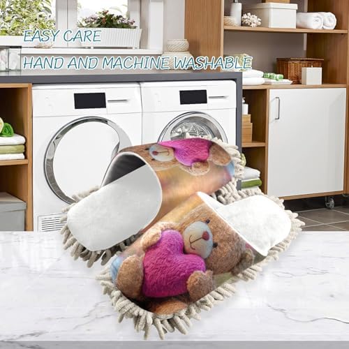 Burbuja Valentine Bear Hold Heart Mop Slippers