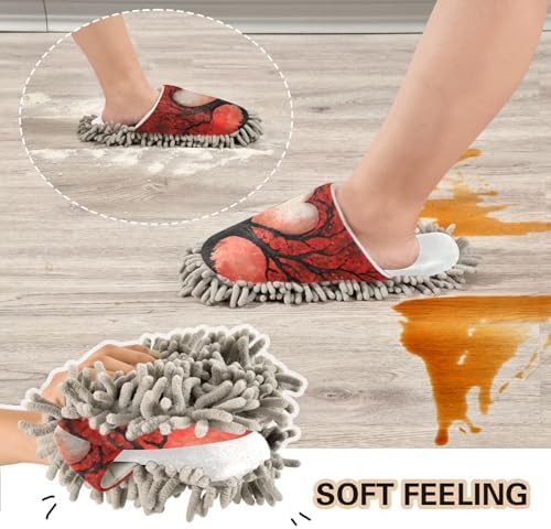 Burbuja Valentine Heart Tree Mop Slippers