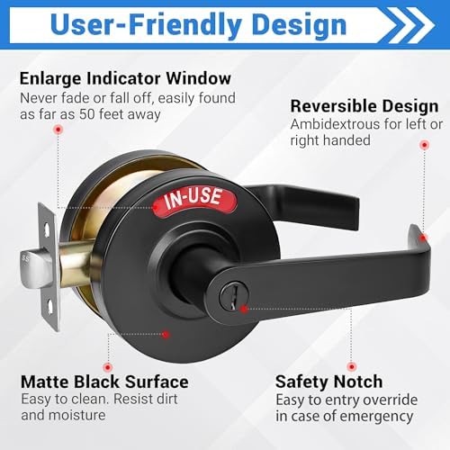 Privacy Indicator Door Lock for Immediate Occupied RedGreen Signal