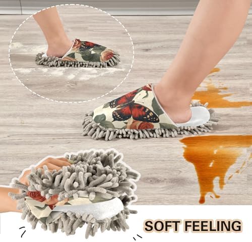 Burbuja Valentine Roses Butterfly Mop Slippers