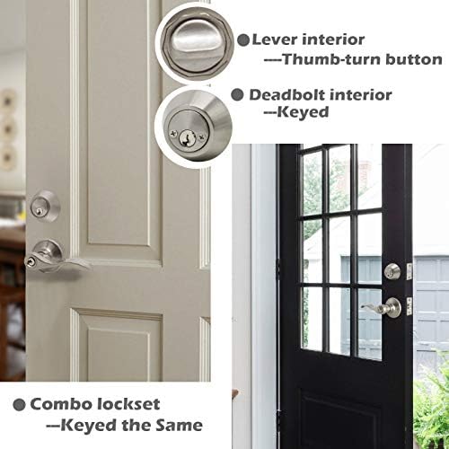 Front Door Lever Lockset