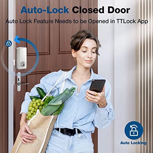 Fingerprint Deadbolt Smart Lock with 6-in-1 Unlock Options