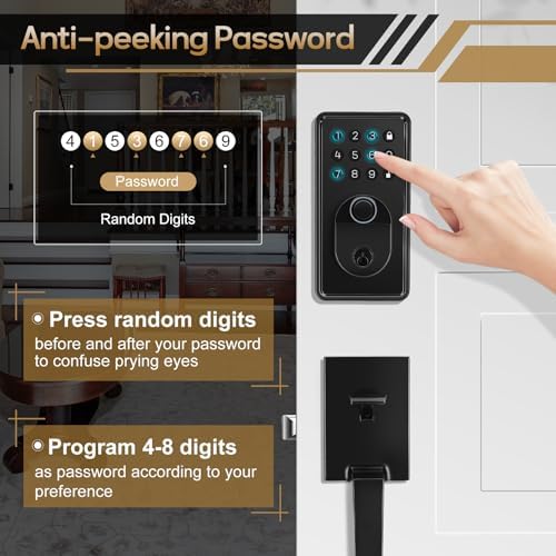 Pull-Resistant Keypad Door Lock Set