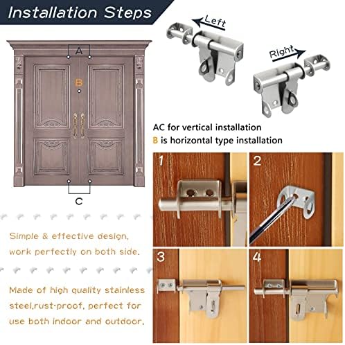 Easy to Install Durable Latch Bolt for Garden Sheds