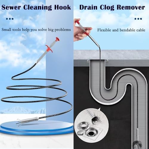 Heavy-Duty Drain Cleaner Set