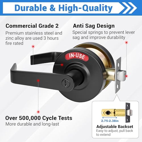 Privacy Indicator Door Lock for Immediate Occupied RedGreen Signal