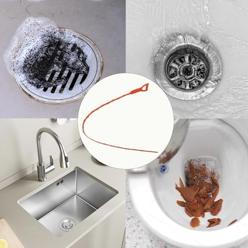 3 Pack 20 Inch Hair Drain Clog Remover