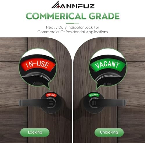 Privacy Lever Lock Door Stop with Indicators