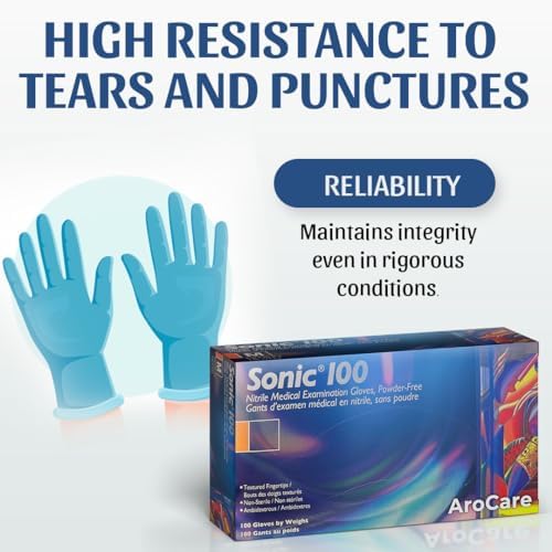 Blue Nitrile Gloves 4 Mil Powder Free 1