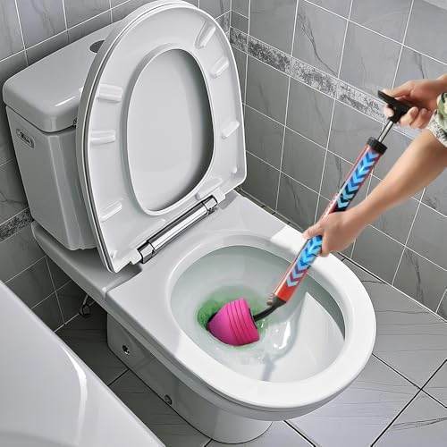 Fast-acting toilet plunger kit for clogged pipes