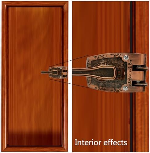Ancient Red Copper Zinc Alloy Entry Door Lock Set
