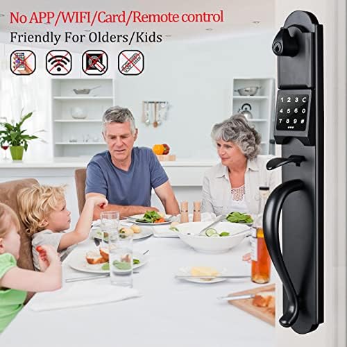 KEYLESS ENTRY DEADbolt Durable Matte Black Door Lock