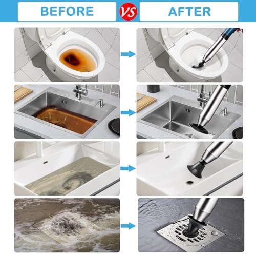 Powerful Electric Toilet Plunger for Sink Toilet Clogs
