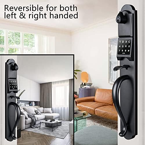 KEYLESS ENTRY DEADbolt Durable Matte Black Door Lock