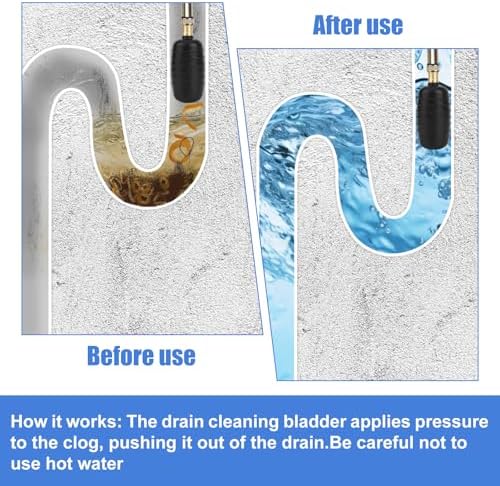 3-Piece Drain Bladder Kit for Effective Drain Cleaning