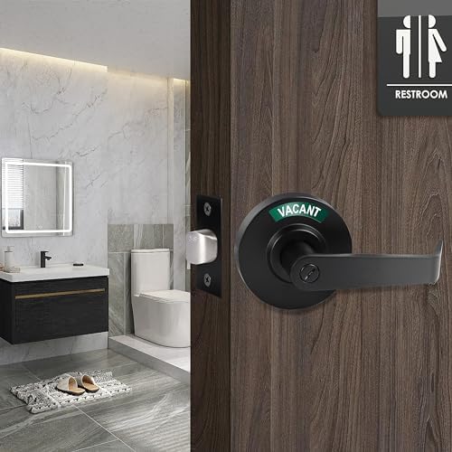 Privacy Door Handle Indicator Black - For Offices Gyms Warehouses