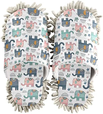 Elephants Mop House Slipper for Women
