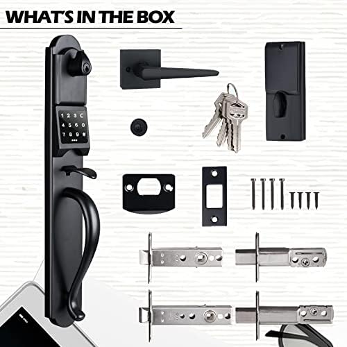 KEYLESS ENTRY DEADbolt Durable Matte Black Door Lock