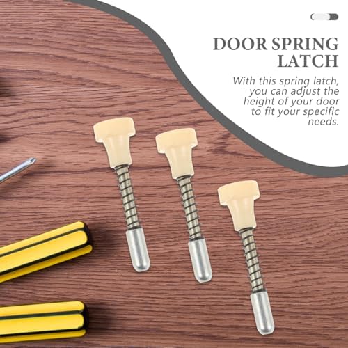 10 Piece Metal Spring Latch Door Locks Black Set Portable