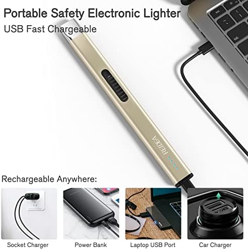 REIDEA Eco-Friendly Reusable Flameless USB Lighter for Candles BBQ Fireworks