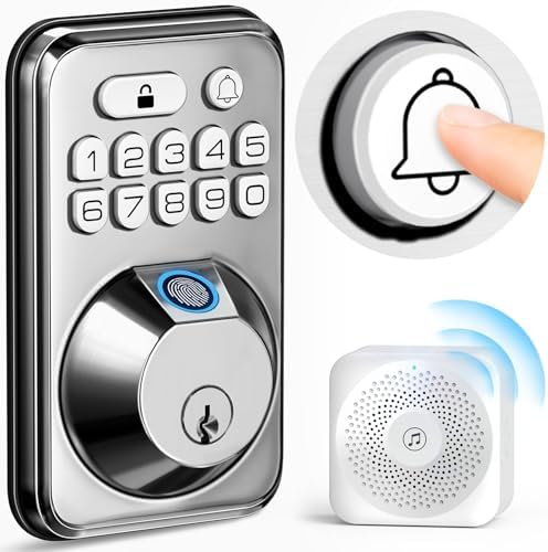 2-in-1 Smart Fingerprint Keypad Doorbell