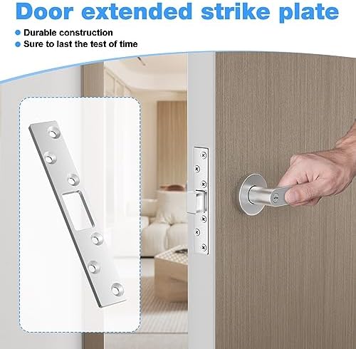 HD Deadbolt Strike Plate - 6-Inch Door Armor - 3-Pack