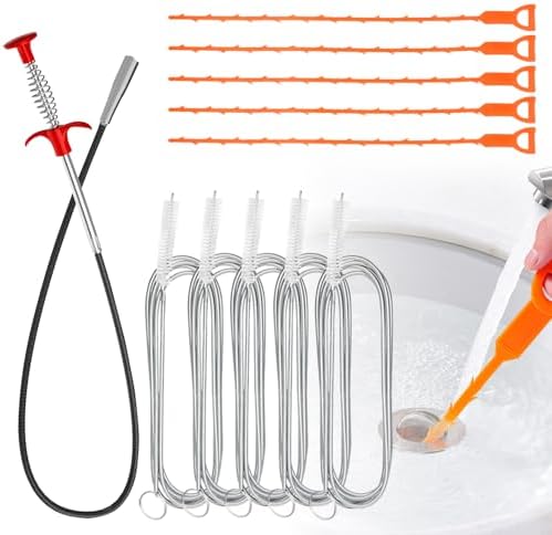 11-Piece Plumbing Hair Clog Catcher Set for Efficient Cleaning