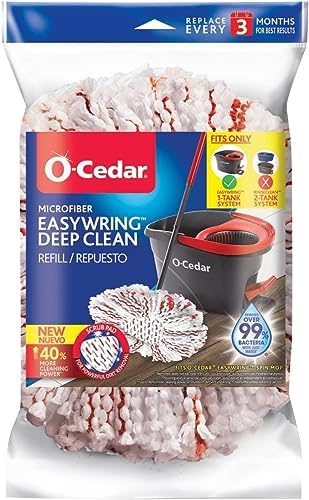 Everyday Use O-Cedar Spin Mop Heads Replace Clean Smartly