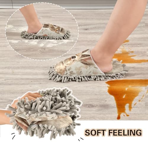 FLildon Microfiber Mop Slippers Soft Healthy Feel Perfect for Cleaning