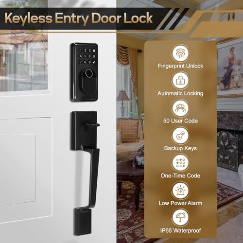 Pull-Resistant Keypad Door Lock Set