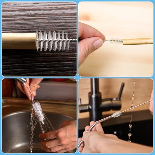 GAQWOK 11-Piece Flexible Drain Brush Set - Kitchen and Plumbing Draining Tool